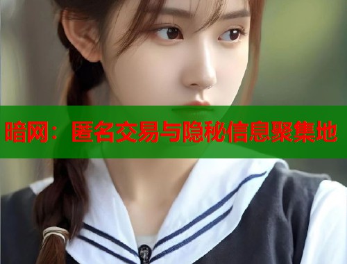 暗网：匿名交易与隐秘信息聚集地