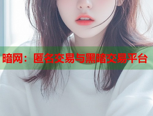 暗网：匿名交易与黑暗交易平台  第1张