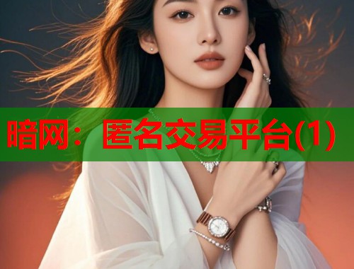 暗网：匿名交易平台(1)