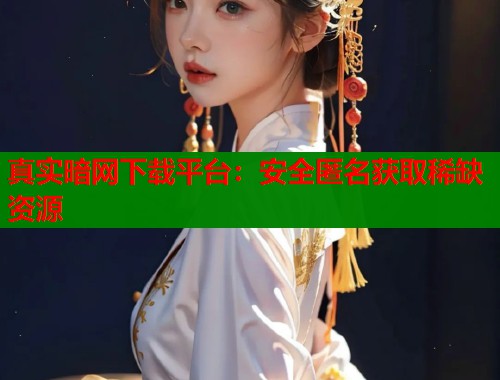 真实暗网下载平台：安全匿名获取稀缺资源