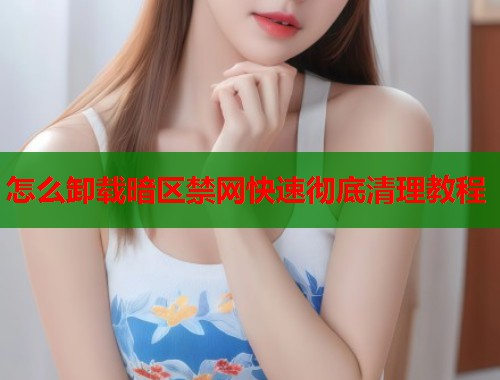 怎么卸载暗区禁网快速彻底清理教程