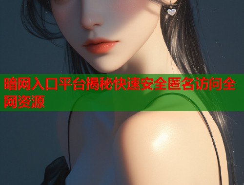 暗网入口平台揭秘快速安全匿名访问全网资源