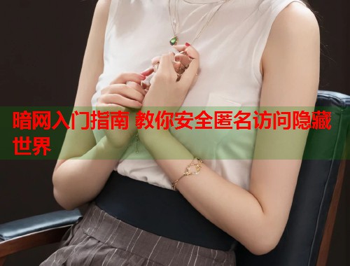 暗网入门指南 教你安全匿名访问隐藏世界