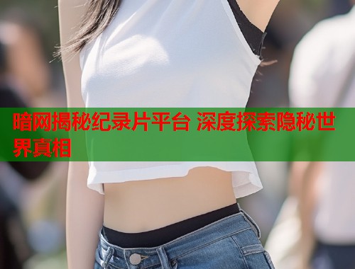 暗网揭秘纪录片平台 深度探索隐秘世界真相  第2张