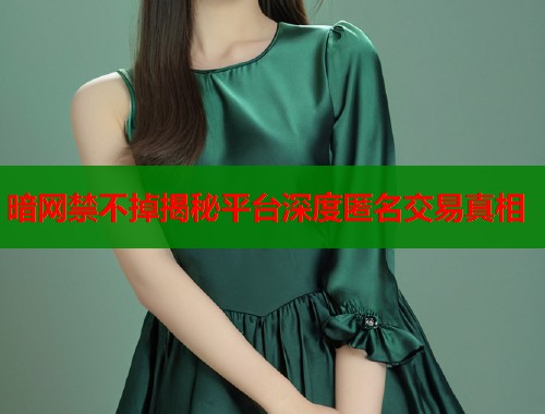 暗网禁不掉揭秘平台深度匿名交易真相