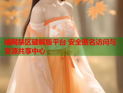 暗网禁区破解版平台 安全匿名访问与资源共享中心