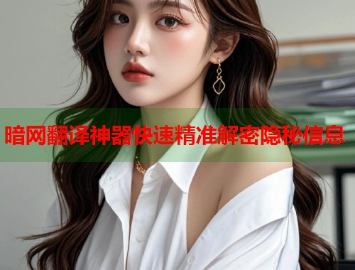 暗网翻译神器快速精准解密隐秘信息