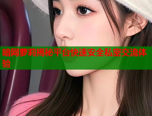 暗网萝莉揭秘平台快速安全私密交流体验