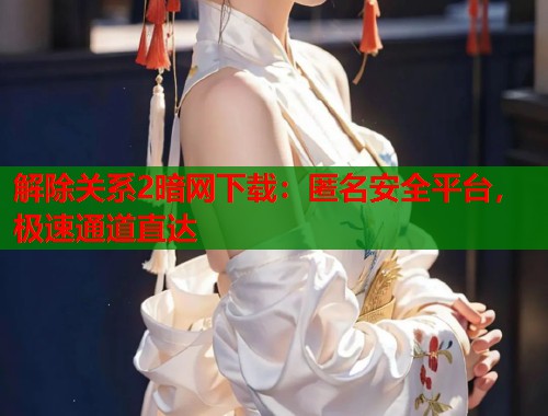 解除关系2暗网下载：匿名安全平台，极速通道直达  第2张