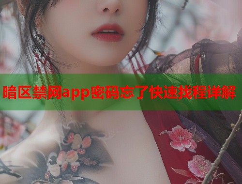 暗区禁网app密码忘了快速找程详解  第2张