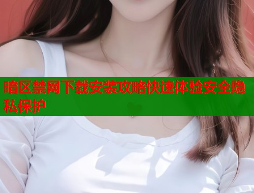 暗区禁网下载安装攻略快速体验安全隐私保护
