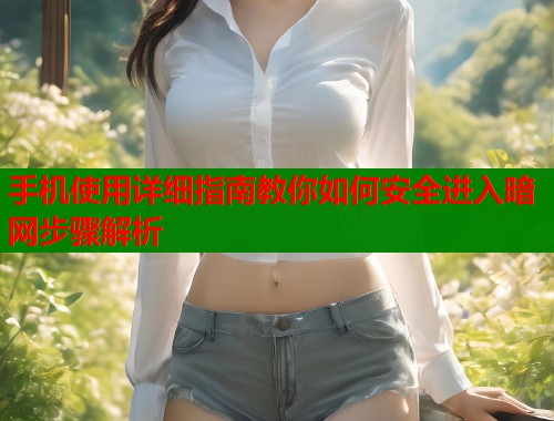 手机使用详细指南教你如何安全进入暗网步骤解析