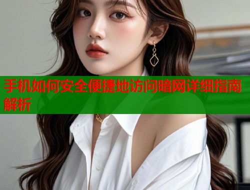 手机如何安全便捷地访问暗网详细指南解析  第2张