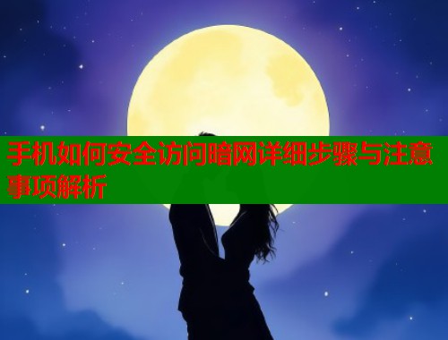 手机如何安全访问暗网详细步骤与注意事项解析  第2张