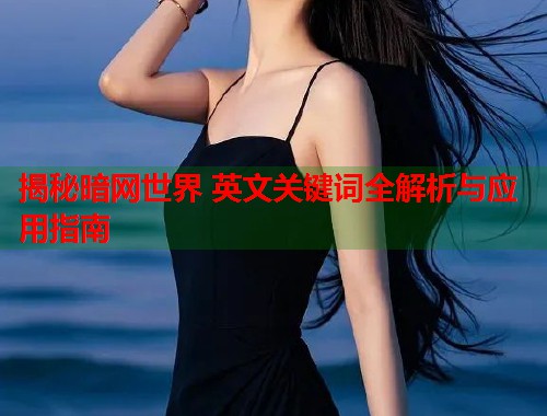 揭秘暗网世界 英文关键词全解析与应用指南