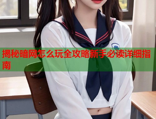 揭秘暗网怎么玩全攻略新手必读详细指南