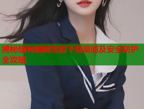 揭秘缅甸暗网资源下载渠道及安全防护全攻略