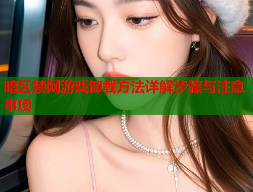 暗区禁网游戏卸载方法详解步骤与注意事项