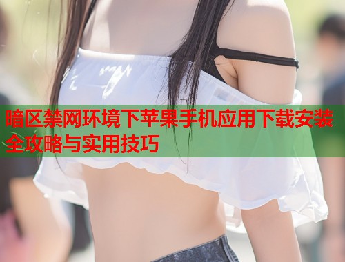 暗区禁网环境下苹果手机应用下载安装全攻略与实用技巧