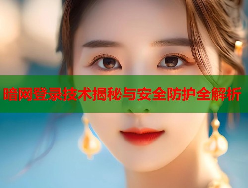 暗网登录技术揭秘与安全防护全解析