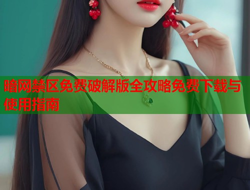 暗网禁区免费破解版全攻略免费下载与使用指南  第1张