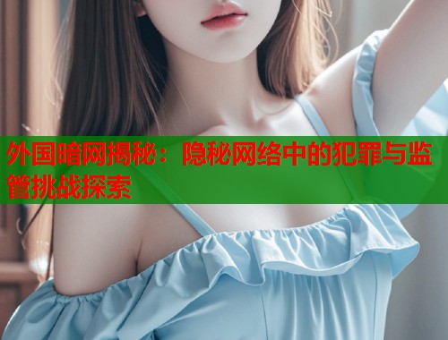 外国暗网揭秘：隐秘网络中的犯罪与监管挑战探索