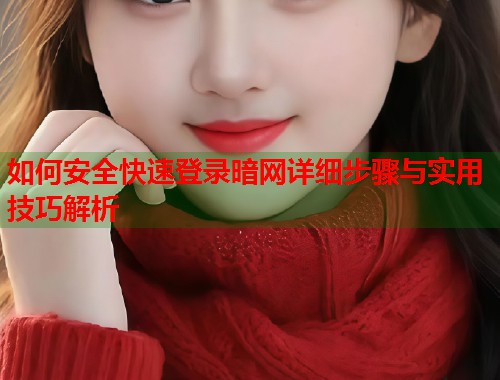 如何安全快速登录暗网详细步骤与实用技巧解析
