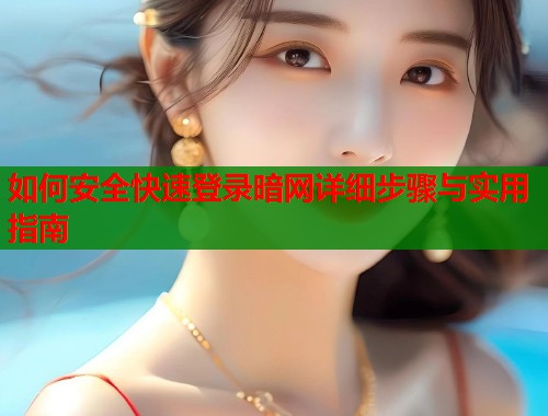 如何安全快速登录暗网详细步骤与实用指南  第2张