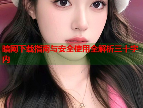 暗网下载指南与安全使用全解析三十字内
