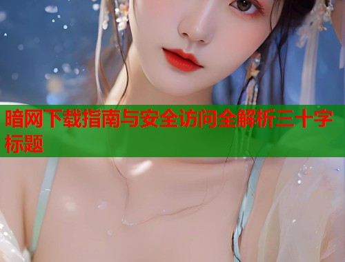 暗网下载指南与安全访问全解析三十字标题