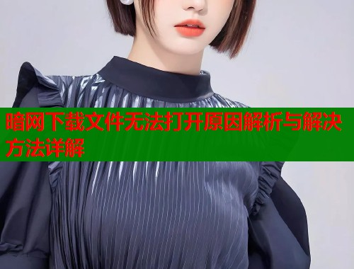 暗网下载文件无法打开原因解析与解决方法详解