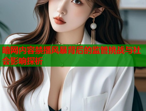 暗网内容禁播风暴背后的监管挑战与社会影响探析