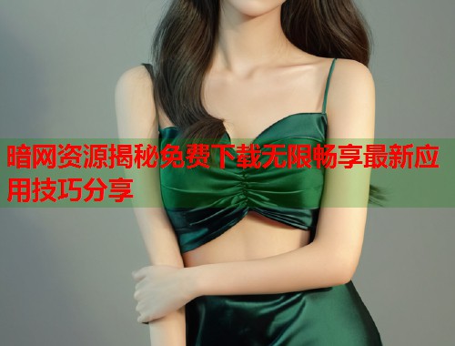 暗网资源揭秘免费下载无限畅享最新应用技巧分享
