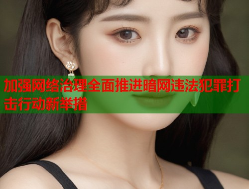 加强网络治理全面推进暗网违法犯罪打击行动新举措
