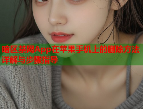 暗区禁网App在苹果手机上的删除方法详解与步骤指导
