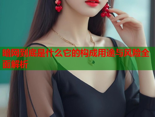 暗网到底是什么它的构成用途与风险全面解析