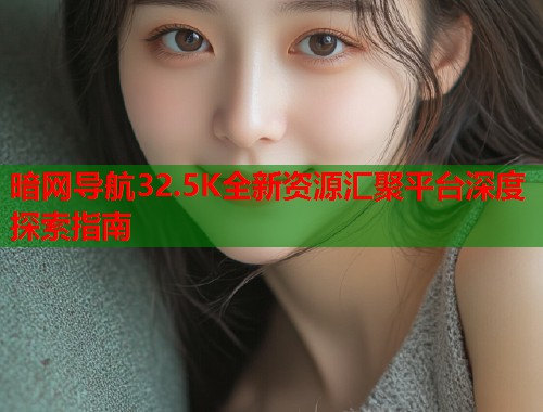 暗网导航32.5K全新资源汇聚平台深度探索指南
