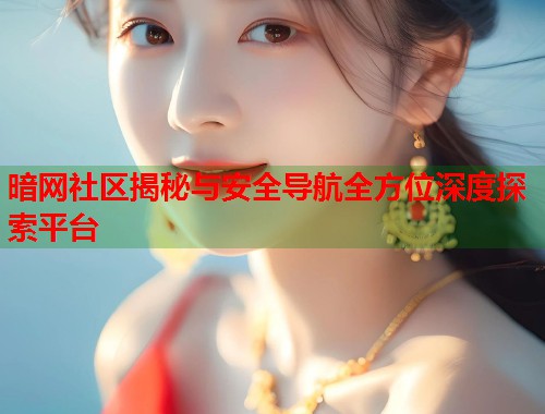 暗网社区揭秘与安全导航全方位深度探索平台