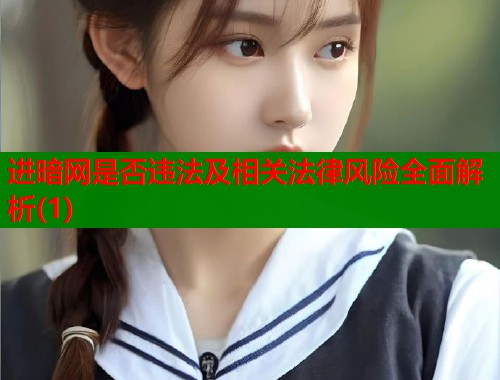 进暗网是否违法及相关法律风险全面解析(1)